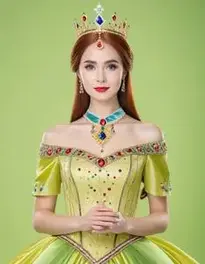 Anna Coronation Dress For Adults face swap