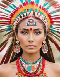 Aztec Costume Female face swap