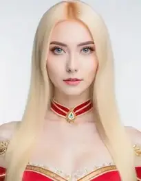 Blonde Hair Cosplay face swap