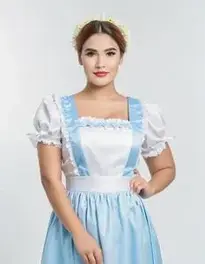 Cow Maid Outfit Plus Size face swap