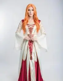 Female Sorceress Cosplay face swap