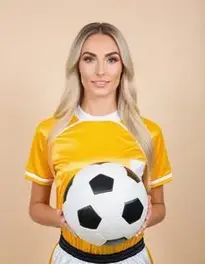 Football Fancy Dress Female face swap