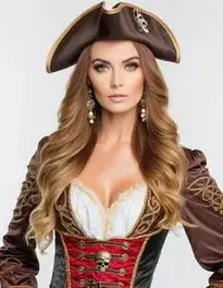 Glamorous Lady Pirate face swap