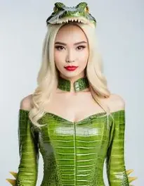 Female Crocodile Cosplay face swap
