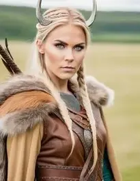 Huntress Viking Cosplay Female face swap