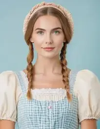 Milkmaid Fancy Dress face swap