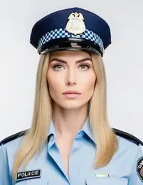 Police Costume Woman Cheap face swap