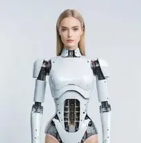 Woman Robot face swap