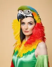 Parrot Costume Woman face swap