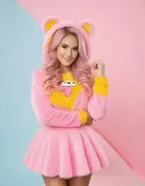 Woman Care Bear face swap