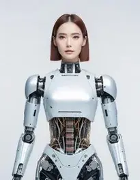 Woman Robot face swap