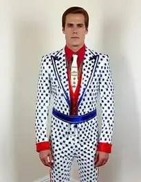 Evel Knievel Costume Men face swap