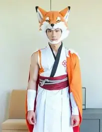 Male Kitsune Cosplay face swap