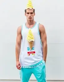 Ice Cream Man Outfit face swap