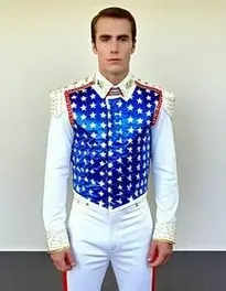 Evel Knievel Fancy Dress face swap
