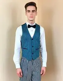Male Waiter Outfit face swap
