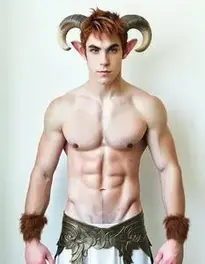 Satyr Cosplay Male face swap