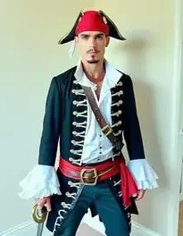 Men Pirate Fancy Dress face swap