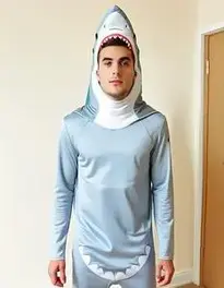 Men Shark face swap