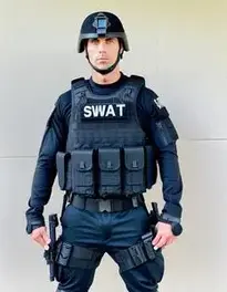 Swat Team Halloween Costume Men face swap