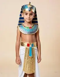 Childrens Egyptian Fancy Dress face swap