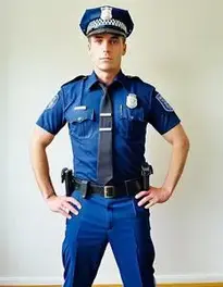 Police Man Dress face swap