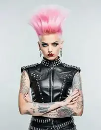 Female Punk Fancy Dress face swap