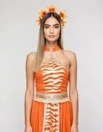 Tiger Lily Fancy Dress Woman face swap