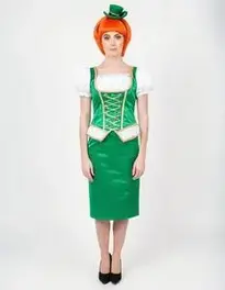 Woman Irish Fancy Dress face swap
