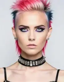 Woman Punk Fancy Dress face swap