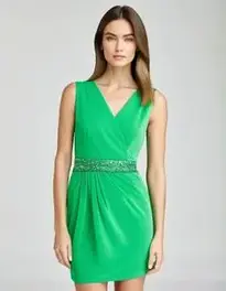Womens Bright Green Dress face swap
