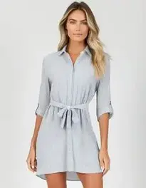 Womens Sun Shirt Dress face swap