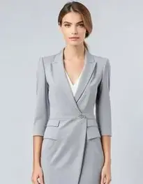 Woman Fashionable Business Attire Dress face swap