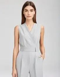 Womens Cropped Trousers Dress face swap