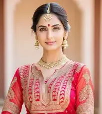 Womens Punjabi Dress face swap