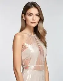 Womens Transparent Dress face swap