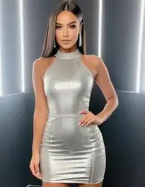 Woman Night Club Outfit Dress face swap