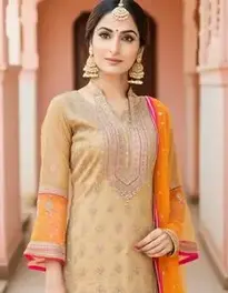 Woman Punjabi Sharara Suits Dress face swap