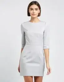 Woman Simple Office Wear Dress face swap