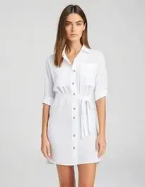 Woman Sun Shirt Dress face swap