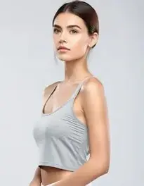 Womens Cropped Tank Top Dress face swap