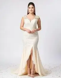 Womens Wedding Guest Dress Big Tummy face swap