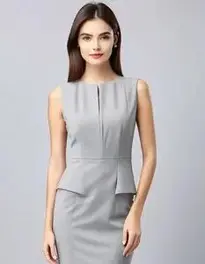 Woman Trending Office Wear Dress face swap