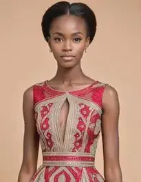 Womens African Formal Wear Dress face swap