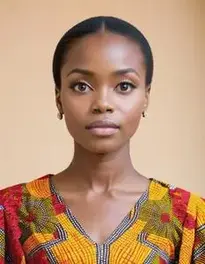 Womens African Print Dress face swap