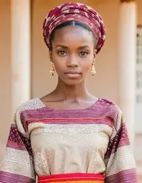 Womens African Traditional Dress face swap