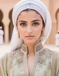 Womens Arabic Fashion Dress face swap