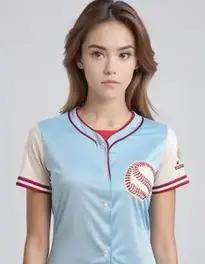 Womens Baseball Jersey Outfit Dress face swap