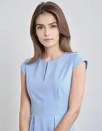 Womens Casual Job Interview Outfit Dress face swap