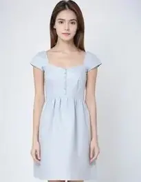 Womens Cotton Dress face swap